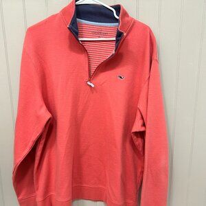 Men's Vineyard Vines XL Nantucket Red XL quarter zip